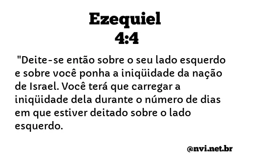 EZEQUIEL 4:4 NVI NOVA VERSÃO INTERNACIONAL