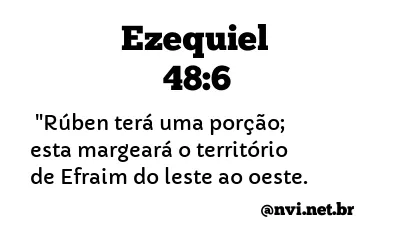 EZEQUIEL 48:6 NVI NOVA VERSÃO INTERNACIONAL