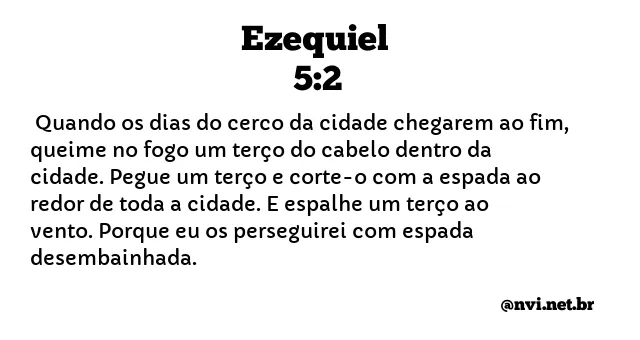 EZEQUIEL 5:2 NVI NOVA VERSÃO INTERNACIONAL