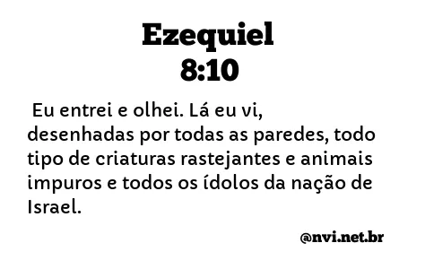 EZEQUIEL 8:10 NVI NOVA VERSÃO INTERNACIONAL