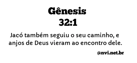 GÊNESIS 32:1 NVI NOVA VERSÃO INTERNACIONAL