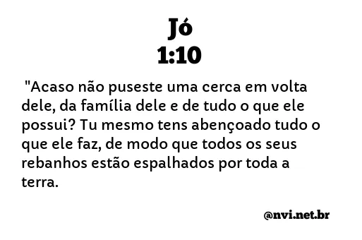 JÓ 1:10 NVI NOVA VERSÃO INTERNACIONAL