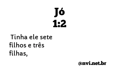 JÓ 1:2 NVI NOVA VERSÃO INTERNACIONAL