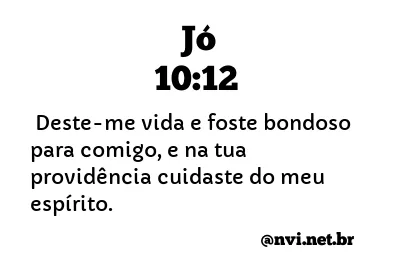 JÓ 10:12 NVI NOVA VERSÃO INTERNACIONAL