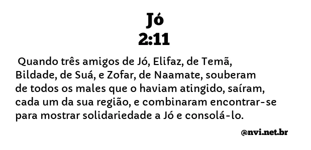 JÓ 2:11 NVI NOVA VERSÃO INTERNACIONAL