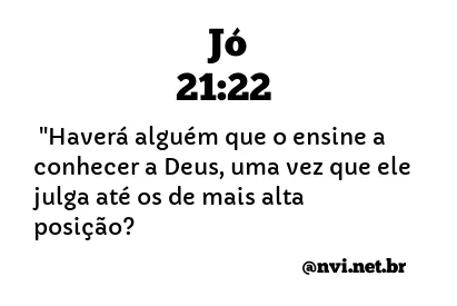 JÓ 21:22 NVI NOVA VERSÃO INTERNACIONAL