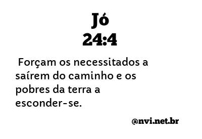 JÓ 24:4 NVI NOVA VERSÃO INTERNACIONAL