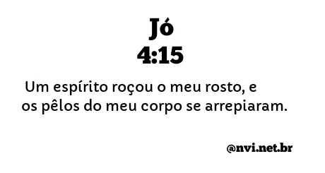 JÓ 4:15 NVI NOVA VERSÃO INTERNACIONAL