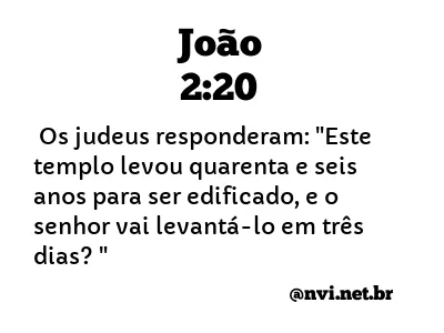 JOÃO 2:20 NVI NOVA VERSÃO INTERNACIONAL