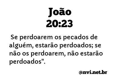 JOÃO 20:23 NVI NOVA VERSÃO INTERNACIONAL