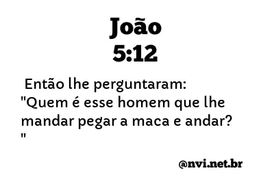 JOÃO 5:12 NVI NOVA VERSÃO INTERNACIONAL