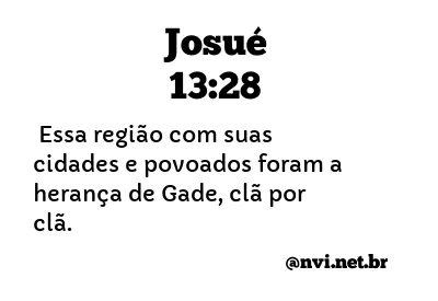 JOSUÉ 13:28 NVI NOVA VERSÃO INTERNACIONAL