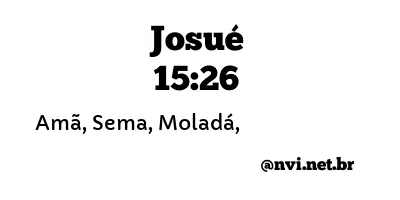 JOSUÉ 15:26 NVI NOVA VERSÃO INTERNACIONAL