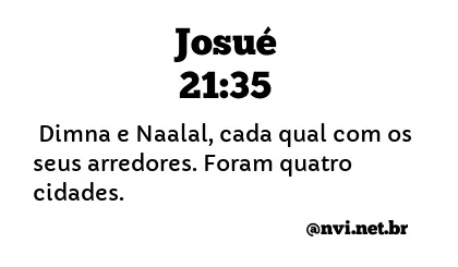 JOSUÉ 21:35 NVI NOVA VERSÃO INTERNACIONAL