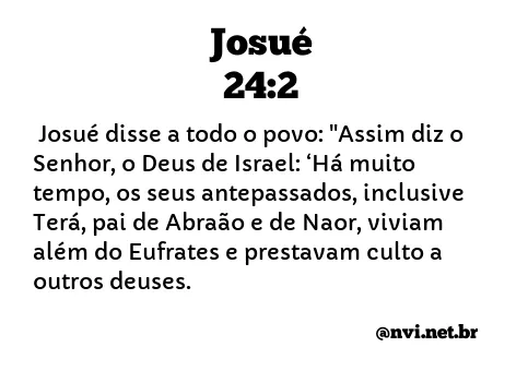 JOSUÉ 24:2 NVI NOVA VERSÃO INTERNACIONAL