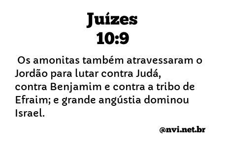 JUÍZES 10:9 NVI NOVA VERSÃO INTERNACIONAL