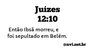 JUÍZES 12:10 NVI NOVA VERSÃO INTERNACIONAL