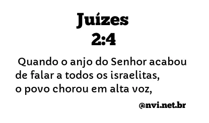 JUÍZES 2:4 NVI NOVA VERSÃO INTERNACIONAL