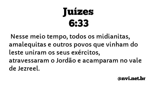 JUÍZES 6:33 NVI NOVA VERSÃO INTERNACIONAL