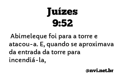 JUÍZES 9:52 NVI NOVA VERSÃO INTERNACIONAL