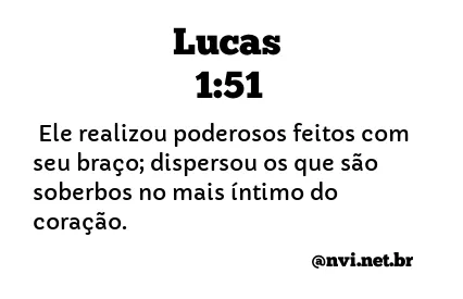 LUCAS 1:51 NVI NOVA VERSÃO INTERNACIONAL