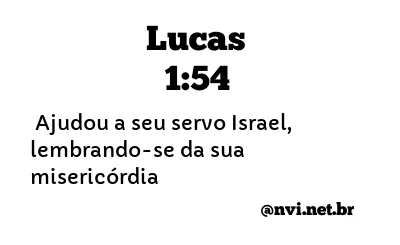 LUCAS 1:54 NVI NOVA VERSÃO INTERNACIONAL