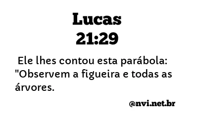 LUCAS 21:29 NVI NOVA VERSÃO INTERNACIONAL