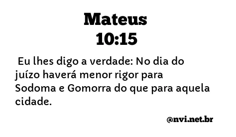 Mateus 10:14-15 - Hermeneutica