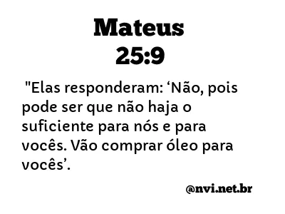 MATEUS 25:9 NVI NOVA VERSÃO INTERNACIONAL