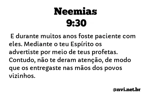 NEEMIAS 9:30 NVI NOVA VERSÃO INTERNACIONAL