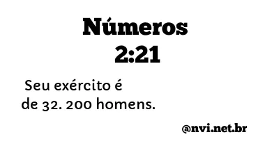 NÚMEROS 2:21 NVI NOVA VERSÃO INTERNACIONAL