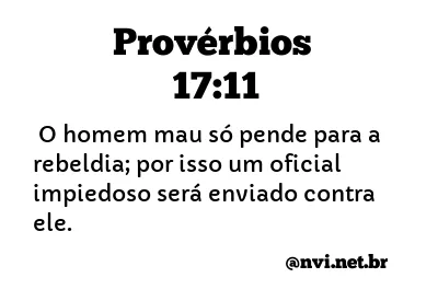 proverbios 17 11 nvi