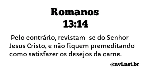 ROMANOS 13:14 NVI NOVA VERSÃO INTERNACIONAL