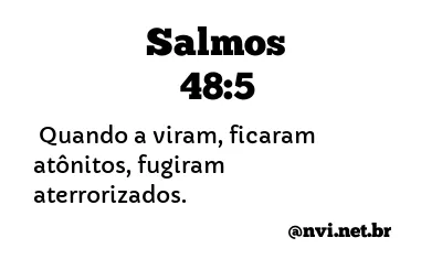 SALMOS 48:5 NVI NOVA VERSÃO INTERNACIONAL