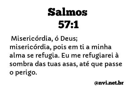 SALMOS 57:1 NVI NOVA VERSÃO INTERNACIONAL