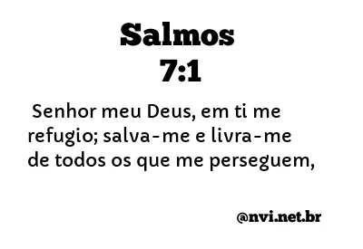 SALMOS 7:1 NVI NOVA VERSÃO INTERNACIONAL