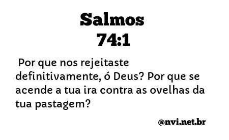 SALMOS 74:1 NVI NOVA VERSÃO INTERNACIONAL